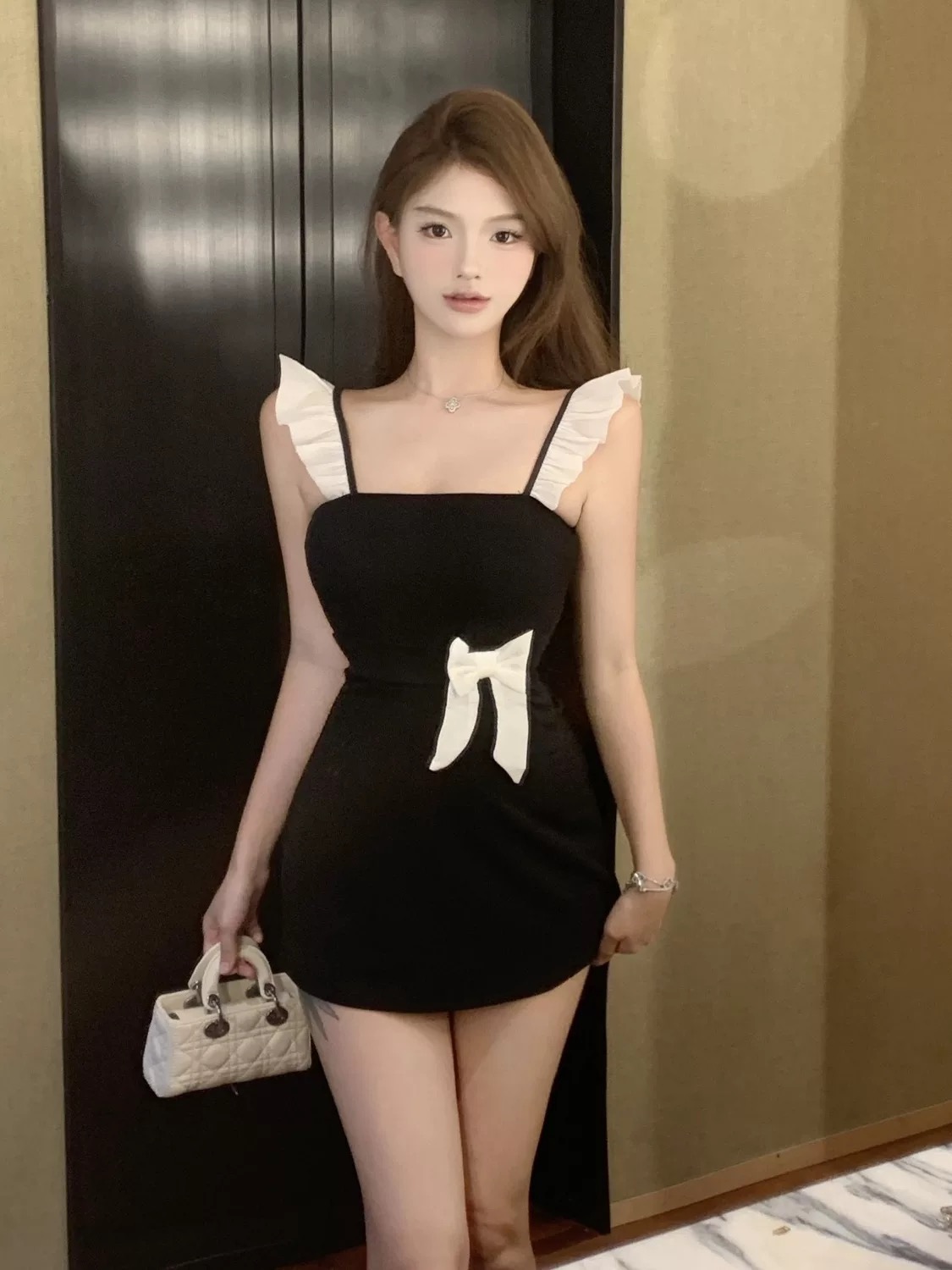 Modern material vacay dress CD833 images